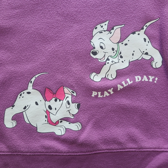 Disney 101 Dalmatians Girls Sweatshirt 5T Purple Jumping Beans - Picture 2 of 6